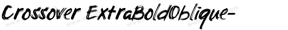 Crossover ExtraBoldOblique字体转换
